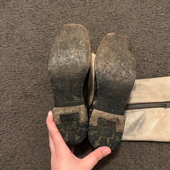 Frye faded distressed campus boots - Picture 6 of 8